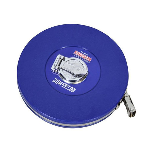 Faithfull Rounded Long Tape 30m/100ft (Width 13mm) Faithfull - Town Tools