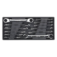 Sealey Tool Tray with Flare Nut & Ratchet Ring Spanner Set 12pc TBT13