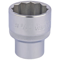 Draper Elora Bi-Hexagon Socket, 1/2" Sq. Dr., 1.1/8" 24492