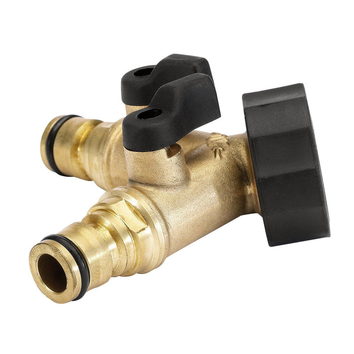 Draper Brass Double Tap Connector with Flow Control, 3/4" 36228 Draper - Town Tools 