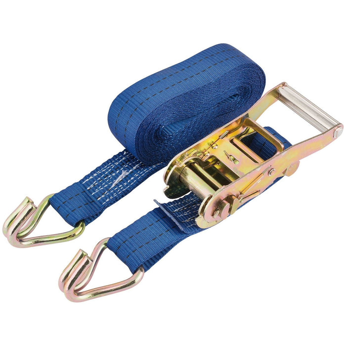 Draper Heavy Duty Ratcheting Tie Down Straps, 6m x 38mm, 750kg 16263 Draper - Town Tools 