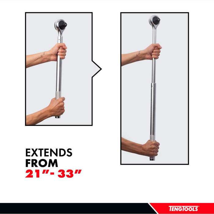 Teng Tools 3/4" Extendable Ratchet 72 Teeth 545-860mm Teng Tools - Town Tools 