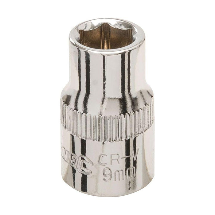 Silverline Socket 3/8" Drive 6pt Metric 9mm Silverline - Town Tools 