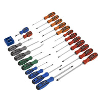 Sealey Soft Grip Screwdriver Set 24pc S0617