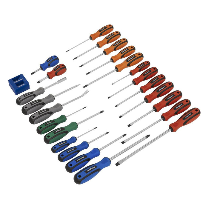 Sealey Soft Grip Screwdriver Set 24pc S0617 Siegen by Sealey - Town Tools 