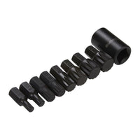 Bluespot Tools 1/2in Impact Spline Bit Set, 9 Piece
