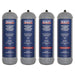 Sealey Disposable Carbon Dioxide Gas Cylinder 1.3kg - Pack of 4 CO21KGD4 Sealey - Town Tools 