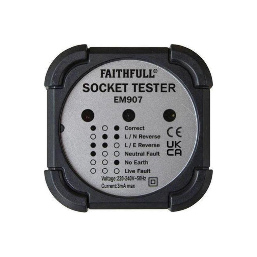 Faithfull Socket Polarity Tester Faithfull - Town Tools