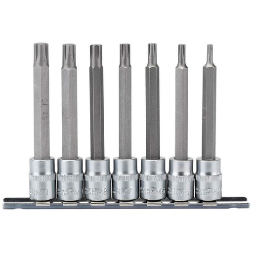 Draper Ribe Socket Bit Set, 3/8" Sq. Dr. (7 Piece) 16344 Draper - Town Tools 