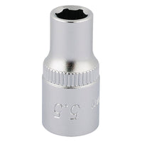 Draper Elora Hexagon Socket, 1/4" Sq. Dr., 5.5mm 11094