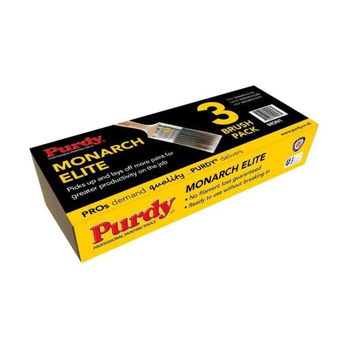 Purdy® Monarch™ Elite™ Paint Brush Set, 3 Piece Purdy® - Town Tools