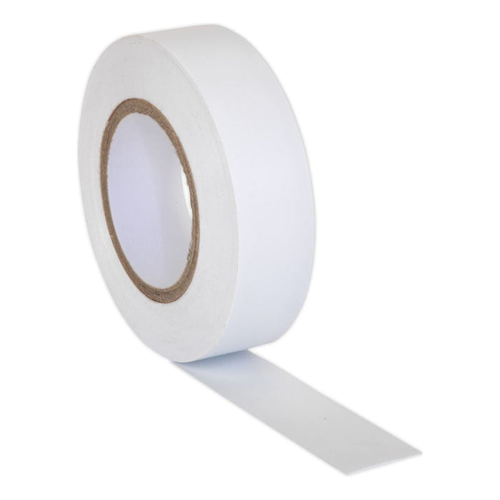 Sealey PVC Insulating Tape 19mm x 20m White Pack of 10 ITWHT10 Sealey - Town Tools 