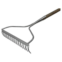 Faithfull Prestige Stainless Steel Garden Rake Ash Handle