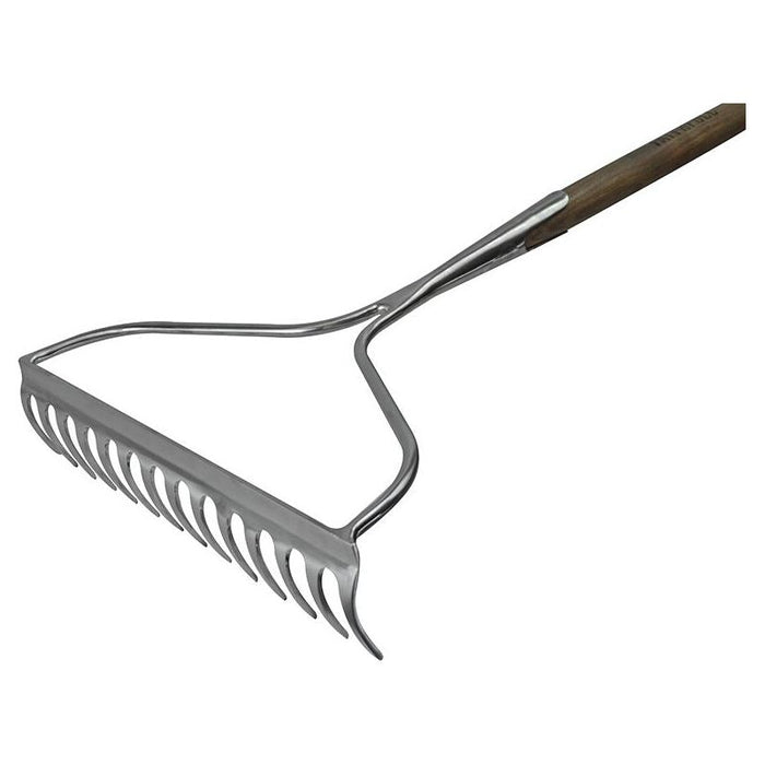 Faithfull Prestige Stainless Steel Garden Rake Ash Handle Faithfull - Town Tools