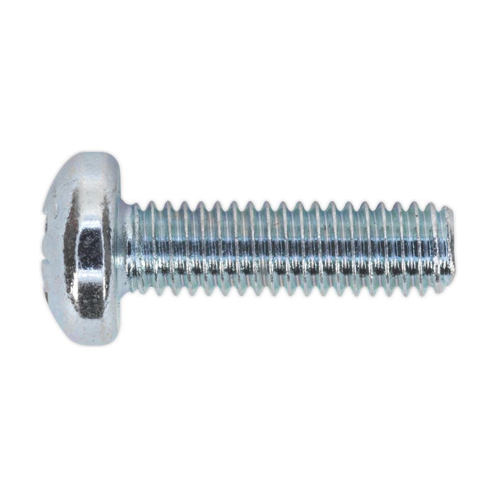 Sealey Machine Screw M6 x 20mm Pan Head Pozi Zinc Pack of 50 MSP620 Sealey - Town Tools 