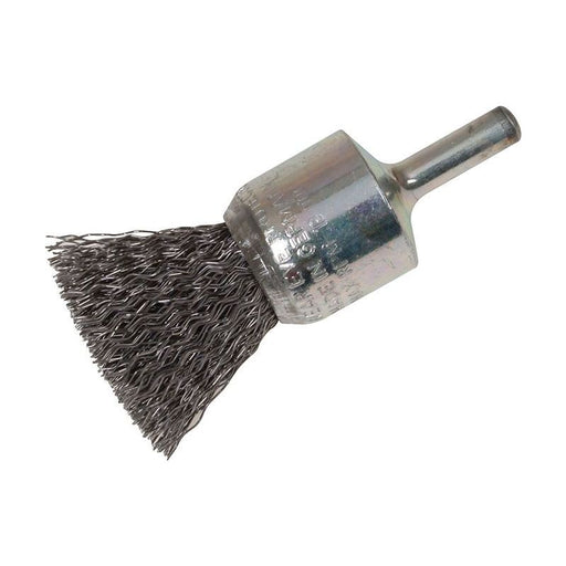 Lessmann End Brush with Shank 23/22 x 25mm, 0.30 Steel Wire Lessmann - Town Tools