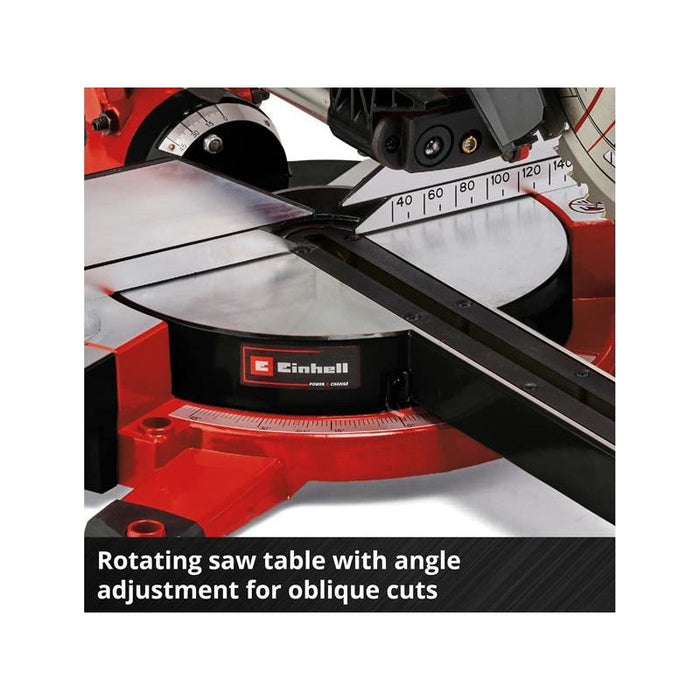 Einhell TE-SM 36/210 Li-Solo Power X-Change Sliding Mitre Saw 18V Bare Unit Einhell - Town Tools