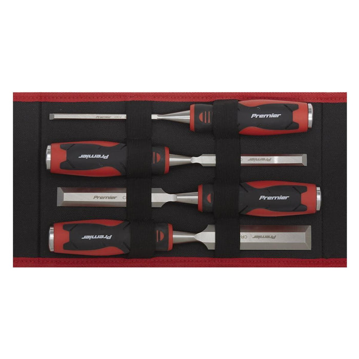 Sealey Hammer-Thru Wood Chisel 4pc Set AK9239 Sealey - Town Tools 