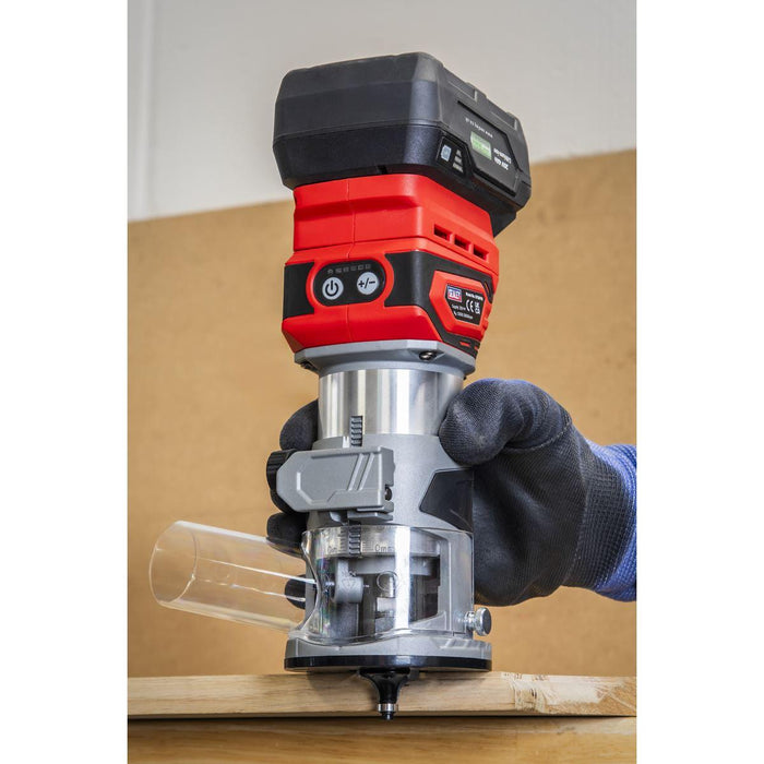 Sealey SV20 Series Cordless Trimming Router Kit 20V 4Ah CP20VTRKIT1 Sealey - Town Tools 
