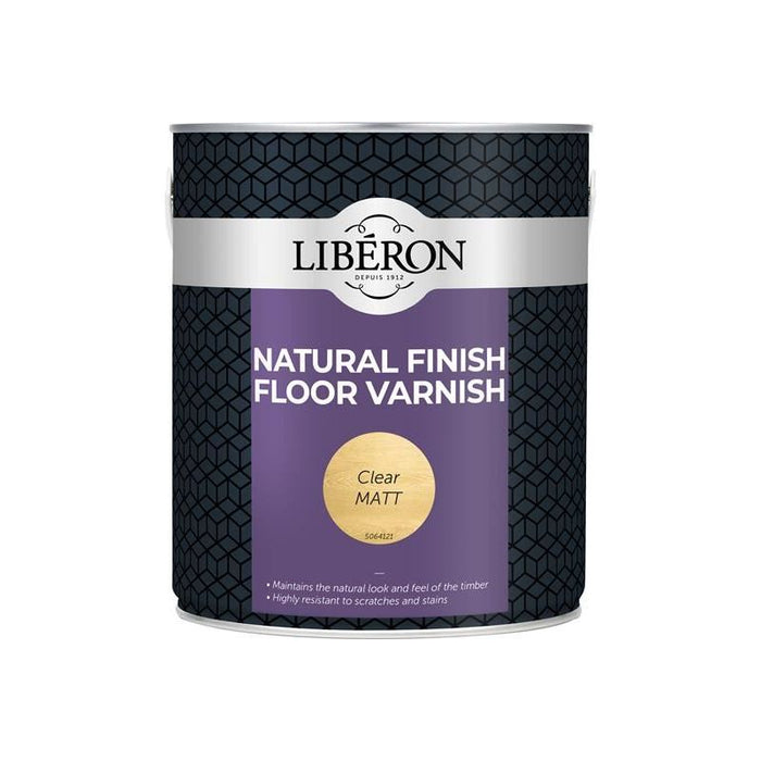 Liberon Natural Finish Floor Varnish Clear Matt 2.5 litre Liberon - Town Tools