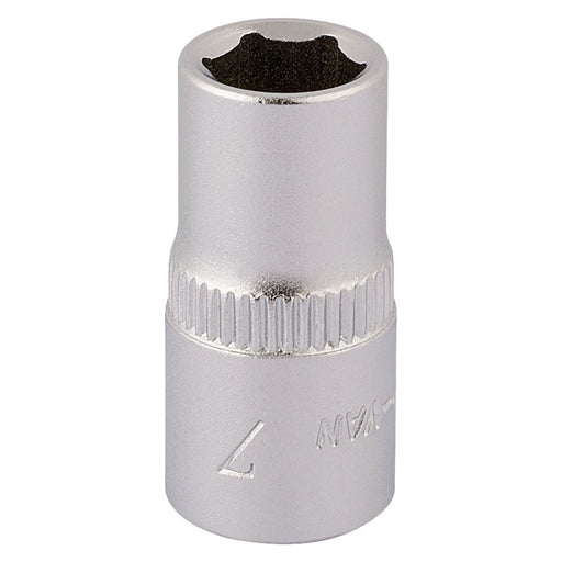 Draper Elora Hexagon Socket, 1/4" Sq. Dr., 7mm 11096 Draper - Town Tools 