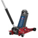 Sealey Low Profile Trolley Jack with Rocket Lift 3 Tonne - Red 3000LE Sealey - Town Tools 