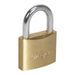 Sealey Brass Body Padlock with Brass Cylinder 40mm S0987 Siegen by Sealey - Town Tools 