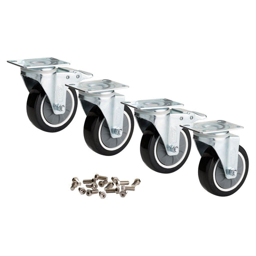 Draper Bunker 4 Piece Castor Wheel Set Draper - Town Tools