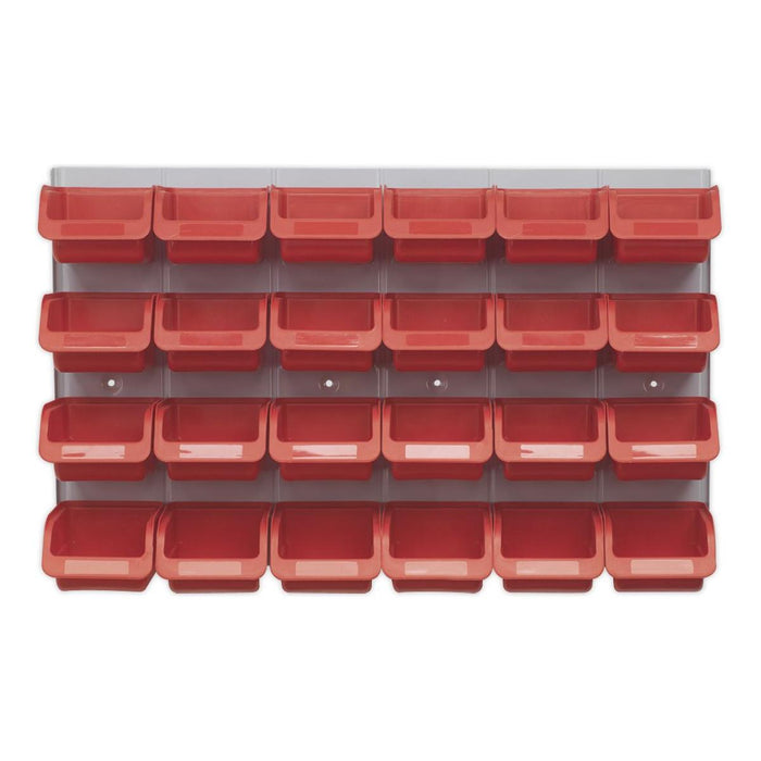 Sealey Bin & Panel Combination 24 Bins Red TPS130 Sealey - Town Tools 