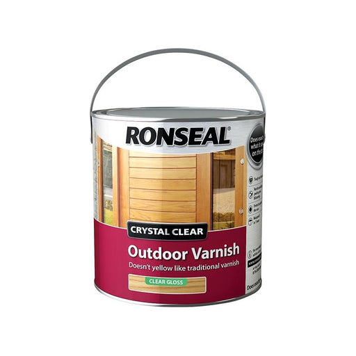Ronseal Crystal Clear Outdoor Varnish Matt 750ml Ronseal - Town Tools