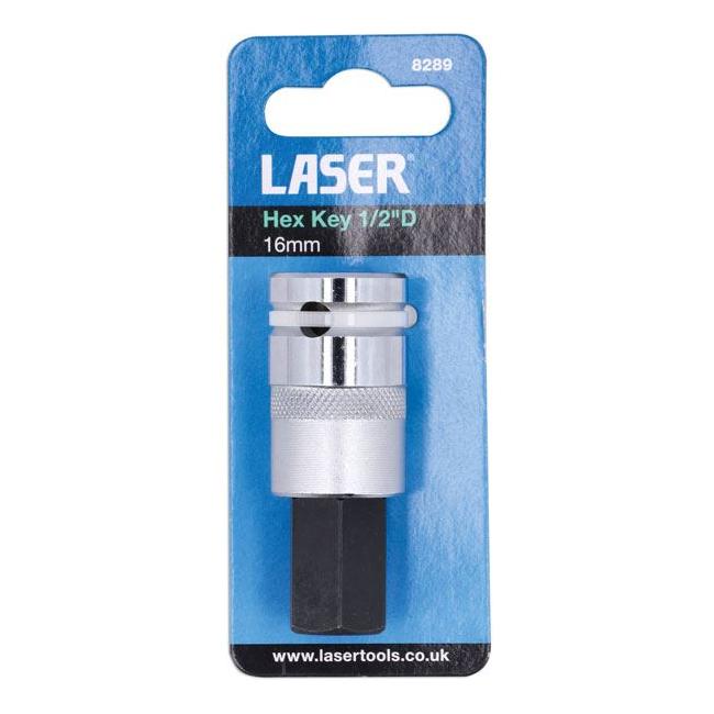 Laser 16mm Hex Key 1/2"D 8289