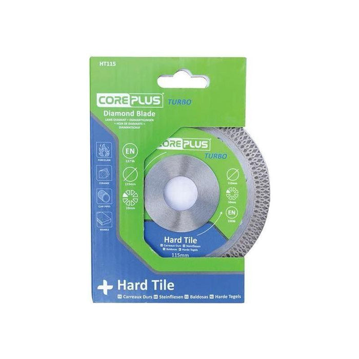 Coreplus HT115 Hard Tile Turbo Diamond Blade 115mm CorePlus - Town Tools