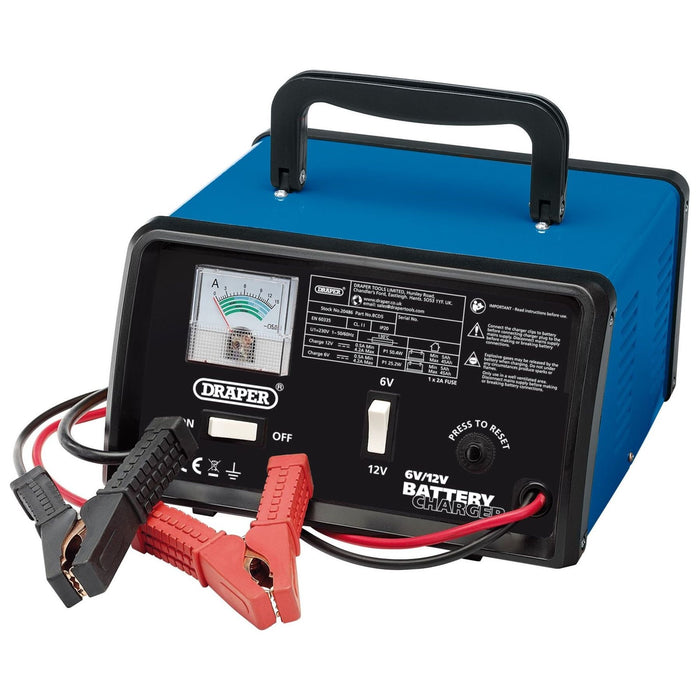 Draper 6/12V Battery Charger, 4.2A 20486 Draper - Town Tools 