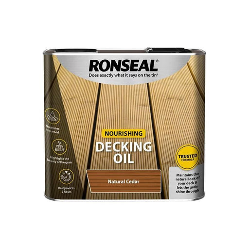 Ronseal Decking Oil Natural Cedar 2.5 litre Ronseal - Town Tools