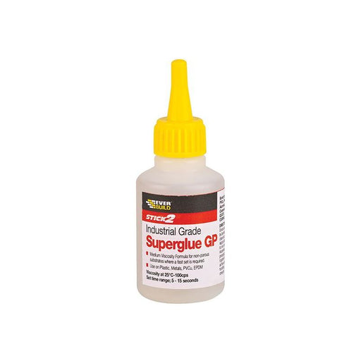 Everbuild Sika Industrial Superglue General Purpose 50g Everbuild Sika - Town Tools