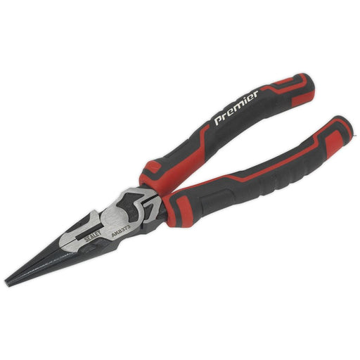 Sealey Long Nose Pliers High Leverage 200mm AK8373 Sealey - Town Tools 