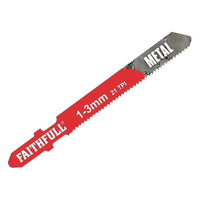 Faithfull 8009-HSS Metal Cutting Jigsaw Blades Pack of 5 T118A