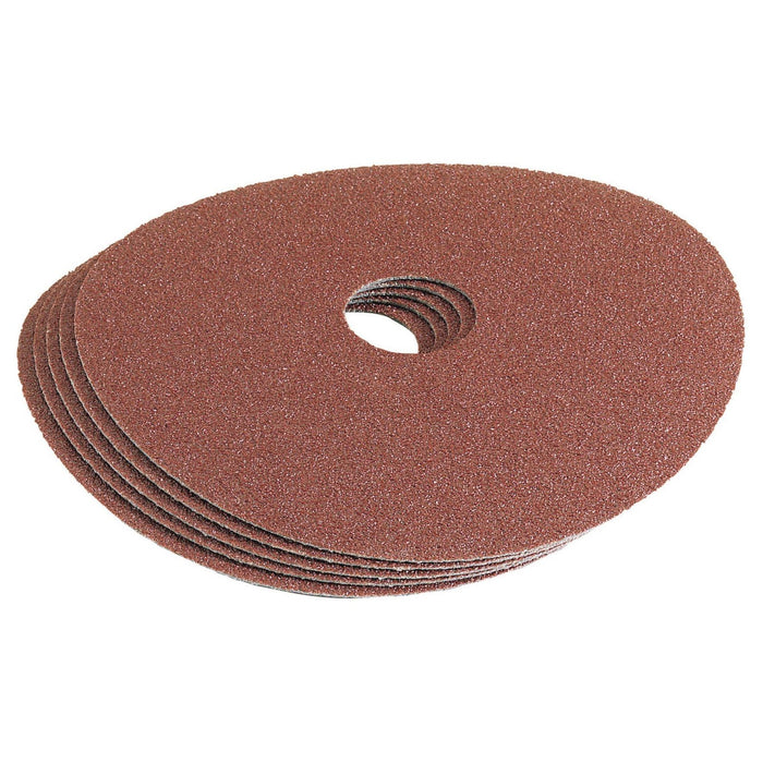 Draper Aluminium Oxide Sanding Disc, 115mm, 80 Grit (Pack of 5) Draper - Town Tools