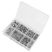 Sealey Stainless Steel Nut and Washer Assortment M5-M10 500pc AB077NW Sealey - Town Tools 