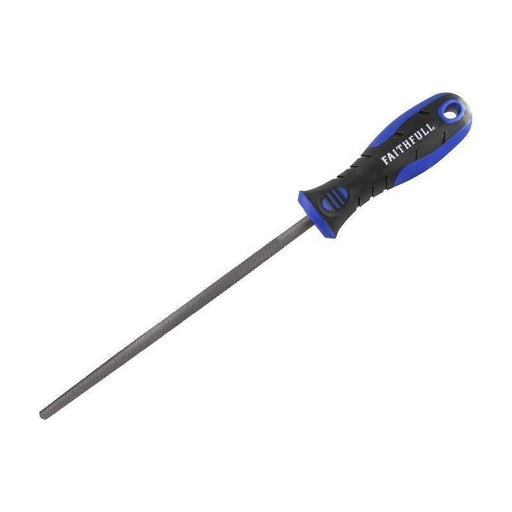 Faithfull Handled Round Second Cut Engineers File 200mm (8in) Faithfull - Town Tools