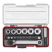 Teng Tools 1/4" Socket Set 6 pt With Belt Clip 19 Pieces Teng Tools - Town Tools 