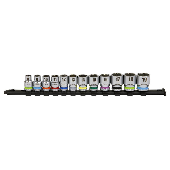 Sealey Premier Platinum Premier Platinum Socket Set 3/8"Sq Drive 12pc AK2660 Sealey Premier Platinum - Town Tools 