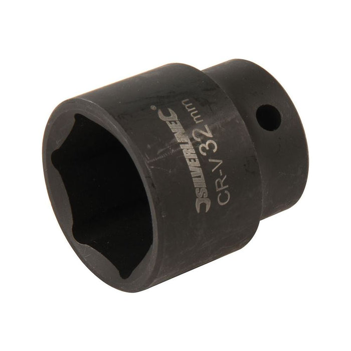 Silverline Impact Socket 1/2" Drive 6pt Metric 32mm Silverline - Town Tools 