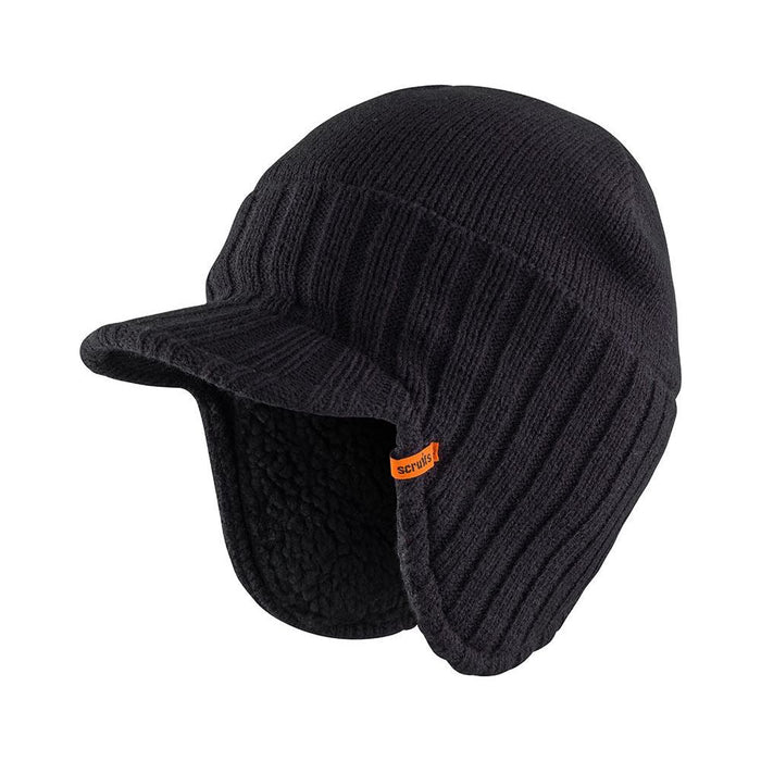 Scruffs Trade Peaked Beanie Black One Size Scruffs - Town Tools 