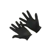 Connect Grippaz Medium Black Nitrile Gloves Box 50pc/25 Pairs 37305