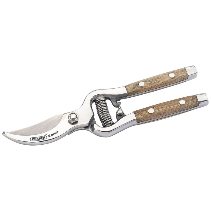 Draper Bypass Secateurs with Ash Handles, 210mm 85188 Draper - Town Tools 