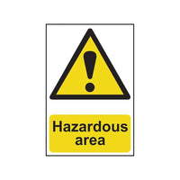 Scan Hazardous Area - PVC Sign 400 x 600mm