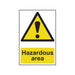 Scan Hazardous Area - PVC Sign 400 x 600mm Scan - Town Tools