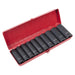 Sealey Premier Premier Deep Impact Socket Set 1/2"Sq Drive 10pc AK58/11M Sealey Premier - Town Tools 