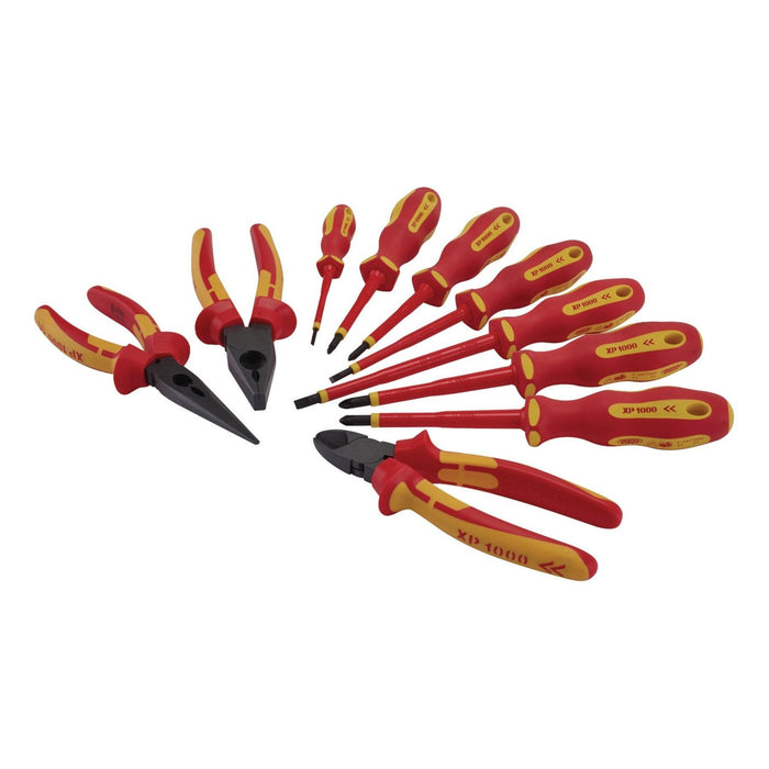 Draper XP1000 VDE Screwdriver and Pliers Set (10 Piece) 94859 Draper - Town Tools 